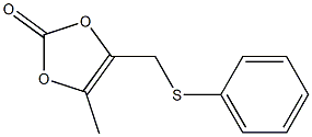 4-[[(Phenyl)thio]methyl]-5-methyl-1,3-dioxol-2-one Structure