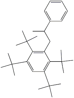 1-(2,3,5,6-Tetra-tert-butylphenyl)-2-phenylpropane Structure