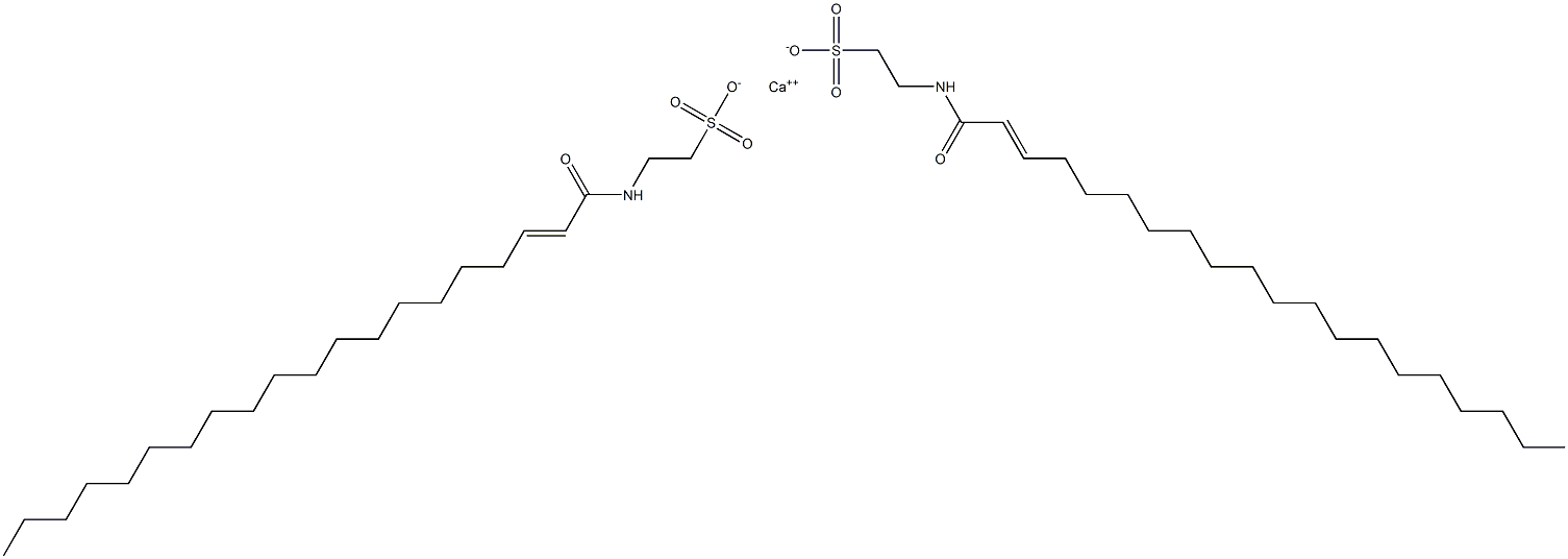 Bis[N-(2-icosenoyl)taurine]calcium salt 구조식 이미지