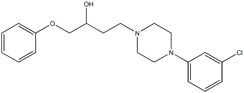 1-(Phenoxy)-4-[4-[3-chlorophenyl]-1-piperazinyl]-2-butanol Structure