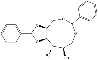 1-O,6-O:4-O,5-O-Dibenzylidene-L-glucitol 구조식 이미지