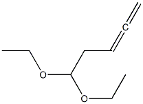 3,4-Pentadienal diethyl acetal Structure