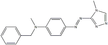 N-Methyl-N-[4-(4-methyl-4H-1,2,4-triazol-3-ylazo)phenyl]benzenemethanamine 구조식 이미지