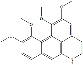 1,2,10,11-Tetramethoxy-5,6-dihydro-4H-dibenzo[de,g]quinoline 구조식 이미지