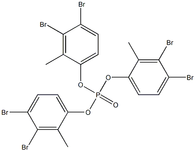 Phosphoric acid tris(3,4-dibromo-2-methylphenyl) ester Structure
