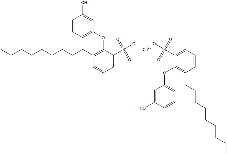 Bis(3'-hydroxy-6-nonyl[oxybisbenzene]-2-sulfonic acid)calcium salt 구조식 이미지