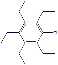 1-Chloro-2,3,4,5,6-pentaethylbenzene Structure