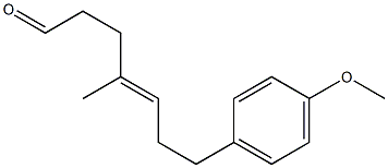 (E)-4-Methyl-7-(4-methoxyphenyl)-4-heptenal Structure