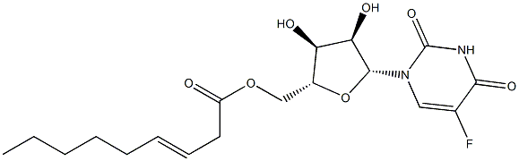 5'-O-(3-Nonenoyl)-5-fluorouridine Structure