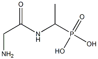 [1-(Glycylamino)ethyl]phosphonic acid Structure