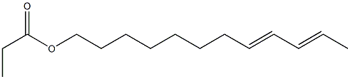 Propionic acid (8E,10E)-8,10-dodecadienyl ester Structure