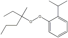 2-Isopropylphenyl 1-methyl-1-ethylbutyl peroxide Structure