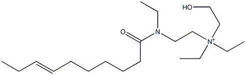 2-[N-Ethyl-N-(7-decenoyl)amino]-N,N-diethyl-N-(2-hydroxyethyl)ethanaminium Structure