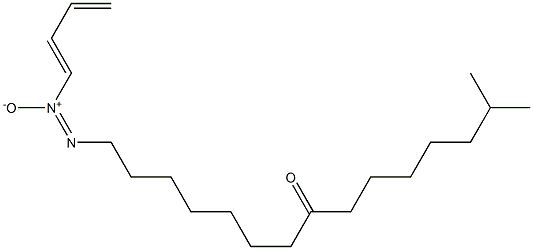 14-Methyl-1-[[(E)-1,3-butadienyl]-ONN-azoxy]pentadecan-8-one 구조식 이미지