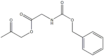 N-Benzyloxycarbonylglycine acetonyl ester 구조식 이미지