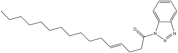 1-(4-Hexadecenoyl)-1H-benzotriazole 구조식 이미지