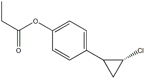 1-[(2R)-2-Chlorocyclopropyl]-4-propionyloxybenzene 구조식 이미지