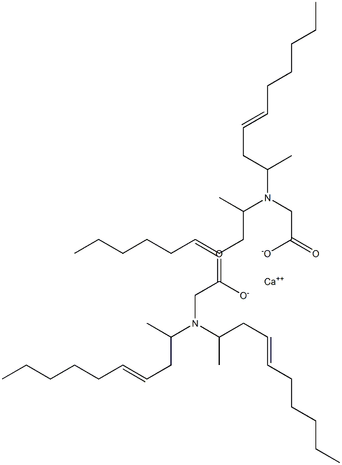 Bis[N,N-di(4-decen-2-yl)glycine]calcium salt 구조식 이미지