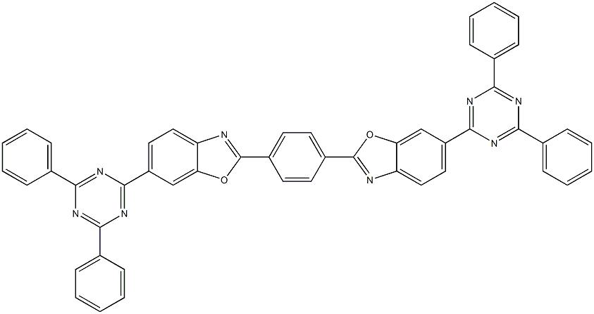 1,4-Bis[6-(2,4-diphenyl-1,3,5-triazin-6-yl)benzoxazol-2-yl]benzene 구조식 이미지