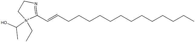 1-Ethyl-1-(1-hydroxyethyl)-2-(1-pentadecenyl)-2-imidazoline-1-ium 구조식 이미지