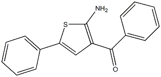 (2-Amino-5-phenyl-3-thienyl)phenylmethanone Structure