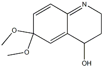2,3,4,6-Tetrahydro-4-hydroxy-6,6-dimethoxyquinoline 구조식 이미지