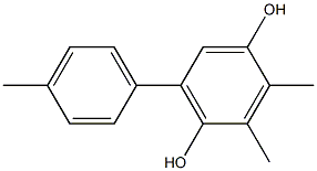2,3-Dimethyl-5-(4-methylphenyl)benzene-1,4-diol 구조식 이미지