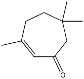 3,6,6-Trimethyl-2-cyclohepten-1-one Structure