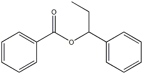 Benzoic acid 1-phenylpropyl ester 구조식 이미지