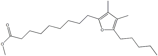 9-(3,4-Dimethyl-5-pentylfuran-2-yl)nonanoic acid methyl ester 구조식 이미지