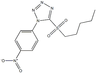 Pentyl 1-(4-nitrophenyl)-1H-tetrazol-5-yl sulfone 구조식 이미지