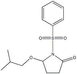 5-(Isobutyloxy)-1-[(phenyl)sulfonyl]pyrrolidin-2-one Structure