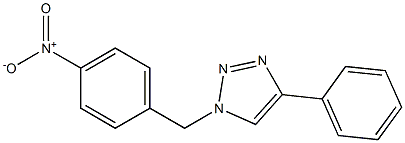 1-(4-Nitrobenzyl)-4-phenyl-1H-1,2,3-triazole 구조식 이미지