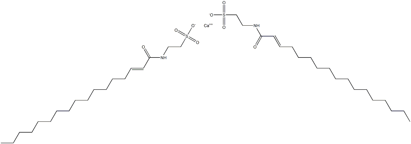 Bis[N-(2-heptadecenoyl)taurine]calcium salt 구조식 이미지