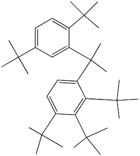 2-(2,3,4-Tri-tert-butylphenyl)-2-(2,5-di-tert-butylphenyl)propane Structure