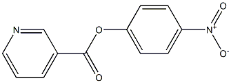 3-Pyridinecarboxylic acid 4-nitrophenyl ester 구조식 이미지