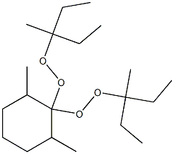2,6-Dimethyl-1,1-bis(1-ethyl-1-methylpropylperoxy)cyclohexane 구조식 이미지
