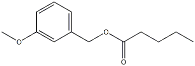 Pentanoic acid 3-methoxybenzyl ester Structure