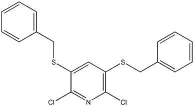 2-Chloro-3-benzylthio-5-benzylthio-6-chloropyridine Structure