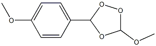 3-Methoxy-5-(p-methoxyphenyl)-1,2,4-trioxolane 구조식 이미지