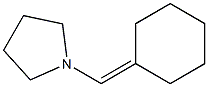 1-(Cyclohexan-1-ylidenemethyl)pyrrolidine Structure