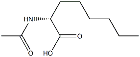 [R,(-)]-2-Acetylaminooctanoic acid Structure