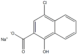 4-Chloro-1-hydroxy-2-naphthoic acid sodium salt Structure