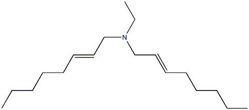 N-Ethyl-N,N-di(2-octenyl)amine 구조식 이미지