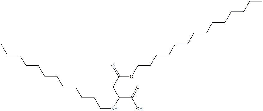 2-Dodecylamino-3-(tetradecyloxycarbonyl)propionic acid Structure