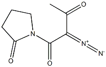 1-(2-Diazoacetoacetyl)pyrrolidine-2-one 구조식 이미지