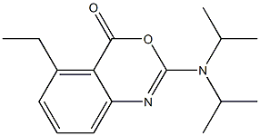 2-Diisopropylamino-5-ethyl-4H-3,1-benzoxazin-4-one Structure