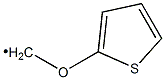 (Thiophen-2-yloxy)methyl radical Structure