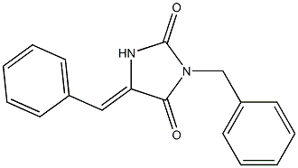 3-Benzyl-5-(benzylidene)imidazolidine-2,4-dione Structure