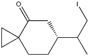 (6R)-6-(1-Methyl-2-iodoethyl)spiro[2.5]octan-4-one Structure